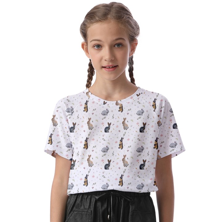 Cute Rabbit Kids  Basic Tee