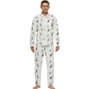 Cute Rabbit Men s Long Sleeve Velvet Pocket Pajamas Set View1