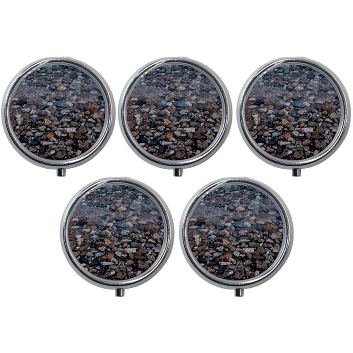 On the rocks Mini Round Pill Box (Pack of 5)