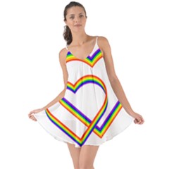 Rainbow Hearts Love The Sun Cover Up