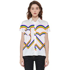 Rainbow Hearts Short Sleeve Pocket Shirt