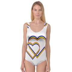 Rainbow Hearts Princess Tank Leotard 