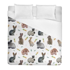 Cute Bunny Duvet Cover (full/ Double Size) by SychEva