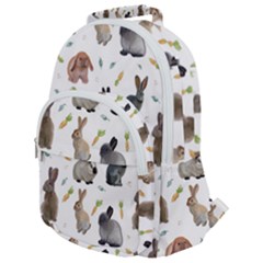 Cute Bunny Rounded Multi Pocket Backpack by SychEva