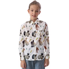 Cute Bunny Kids  Long Sleeve Shirt