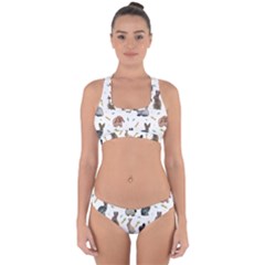 Cute Bunny Cross Back Hipster Bikini Set by SychEva