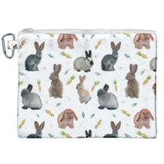 Cute Bunny Canvas Cosmetic Bag (xxl) by SychEva