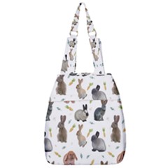 Cute Bunny Center Zip Backpack by SychEva