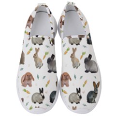 Cute Bunny Men s Slip On Sneakers by SychEva