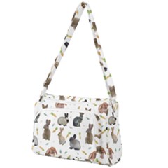 Cute Bunny Front Pocket Crossbody Bag by SychEva