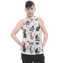 Cute Bunny Men s Sleeveless Hoodie by SychEva