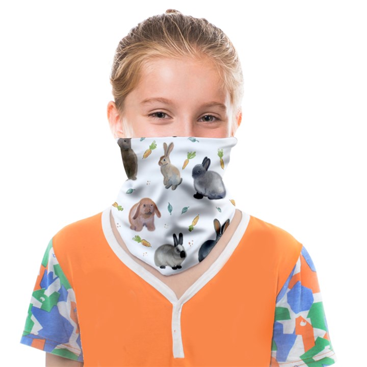 Cute Bunny Face Covering Bandana (Kids)