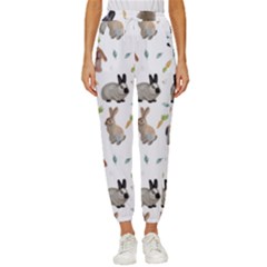 Cute Bunny Cropped Drawstring Pants by SychEva