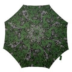 Modern Camo Grunge Print Hook Handle Umbrellas (medium) by dflcprintsclothing