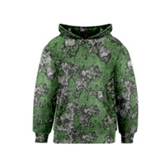 Modern Camo Grunge Print Kids  Pullover Hoodie by dflcprintsclothing