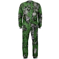 Modern Camo Grunge Print Onepiece Jumpsuit (men) by dflcprintsclothing