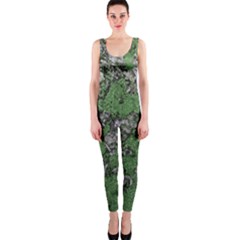 Modern Camo Grunge Print One Piece Catsuit