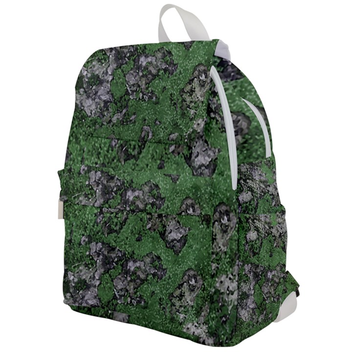 Modern Camo Grunge Print Top Flap Backpack