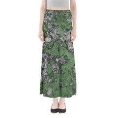 Modern Camo Grunge Print Full Length Maxi Skirt by dflcprintsclothing