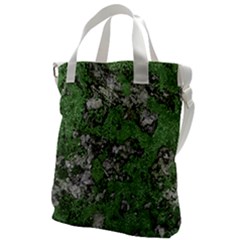 Modern Camo Grunge Print Canvas Messenger Bag