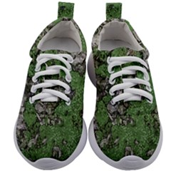 Modern Camo Grunge Print Kids Athletic Shoes by dflcprintsclothing