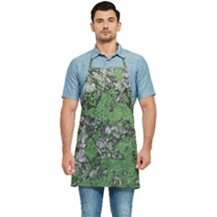 Modern Camo Grunge Print Kitchen Apron by dflcprintsclothing