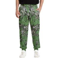 Modern Camo Grunge Print Men s Elastic Waist Pants by dflcprintsclothing