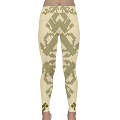 Abstract Pattern Geometric Backgrounds   Classic Yoga Leggings by Eskimos