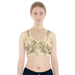 Abstract Pattern Geometric Backgrounds   Sports Bra With Pocket by Eskimos