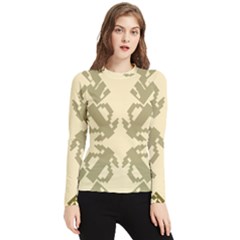 Abstract Pattern Geometric Backgrounds   Women s Long Sleeve Rash Guard by Eskimos