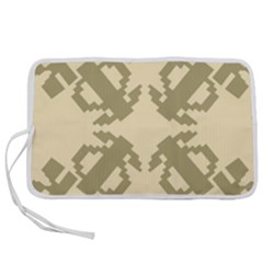 Abstract Pattern Geometric Backgrounds   Pen Storage Case (m) by Eskimos