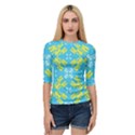 Abstract pattern geometric backgrounds   Quarter Sleeve Raglan Tee View1