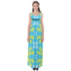 Abstract Pattern Geometric Backgrounds   Empire Waist Maxi Dress by Eskimos