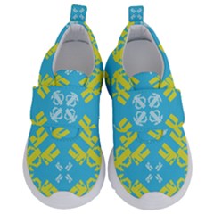 Abstract Pattern Geometric Backgrounds   Kids  Velcro No Lace Shoes by Eskimos