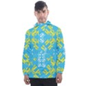 Abstract pattern geometric backgrounds   Men s Front Pocket Pullover Windbreaker View1