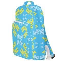 Abstract Pattern Geometric Backgrounds   Double Compartment Backpack by Eskimos