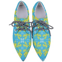 Abstract Pattern Geometric Backgrounds   Pointed Oxford Shoes by Eskimos