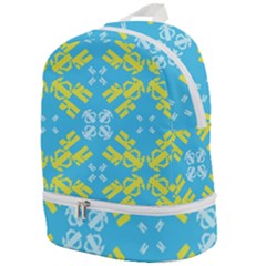 Abstract Pattern Geometric Backgrounds   Zip Bottom Backpack by Eskimos