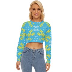 Abstract Pattern Geometric Backgrounds   Lightweight Long Sleeve Sweatshirt