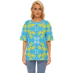 Abstract Pattern Geometric Backgrounds   Oversized Basic Tee by Eskimos