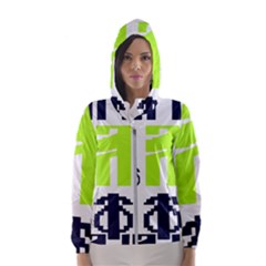 Abstract Pattern Geometric Backgrounds   Women s Hooded Windbreaker by Eskimos