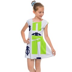 Abstract Pattern Geometric Backgrounds   Kids  Cap Sleeve Dress by Eskimos