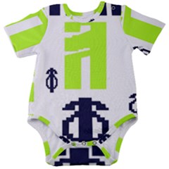 Abstract Pattern Geometric Backgrounds   Baby Short Sleeve Onesie Bodysuit by Eskimos