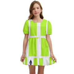 Abstract Pattern Geometric Backgrounds   Kids  Short Sleeve Dolly Dress by Eskimos