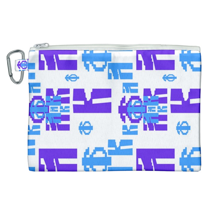 Abstract pattern geometric backgrounds   Canvas Cosmetic Bag (XL)