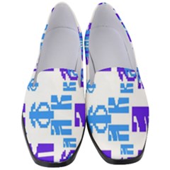 Abstract pattern geometric backgrounds   Women s Classic Loafer Heels