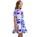 Abstract pattern geometric backgrounds   Kids  Short Sleeve Dolly Dress View3