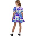 Abstract pattern geometric backgrounds   Kids  Short Sleeve Dolly Dress View4