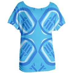 Abstract Pattern Geometric Backgrounds   Women s Oversized Tee by Eskimos