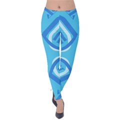 Abstract Pattern Geometric Backgrounds   Velvet Leggings by Eskimos